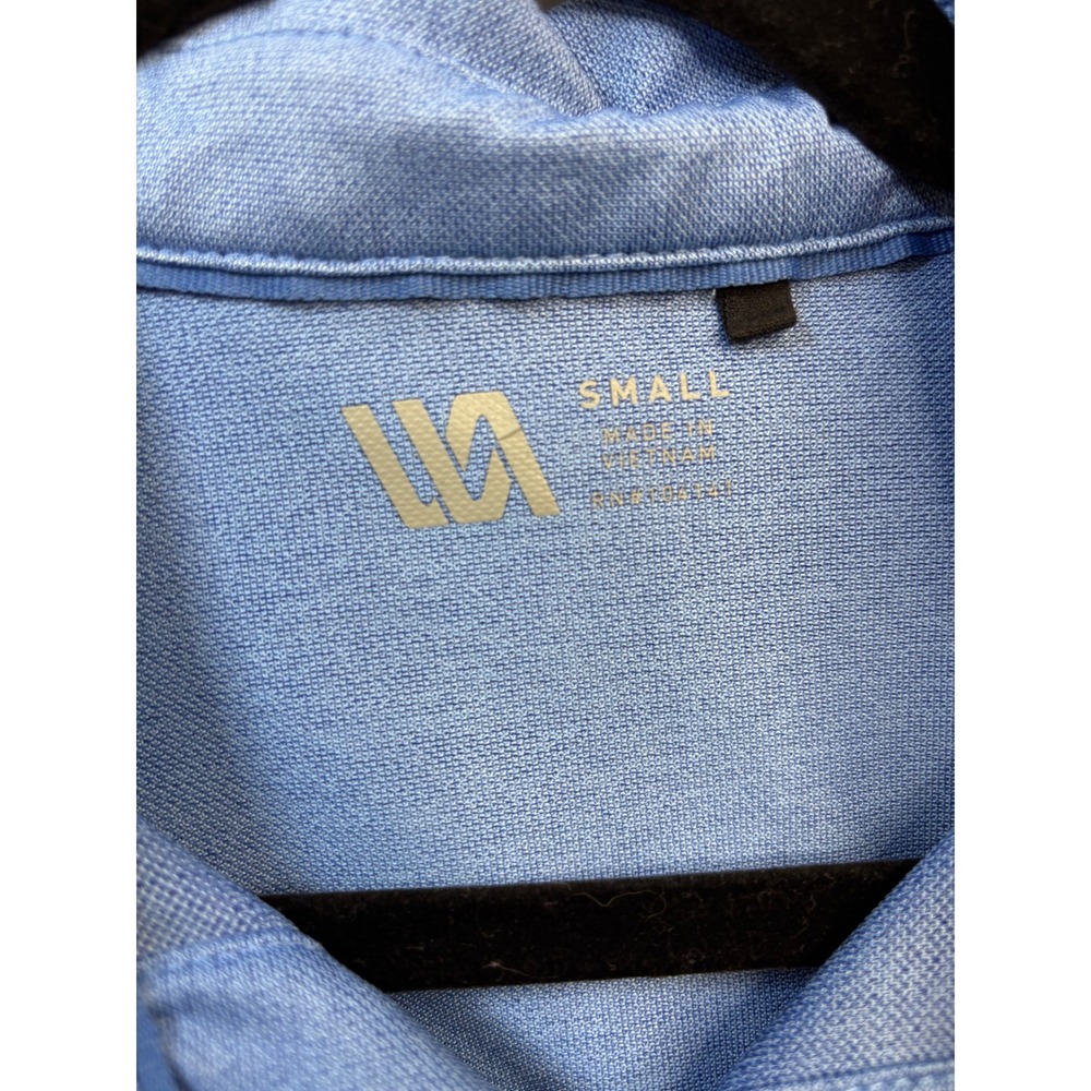 VRST Mens Athletic Long Sleeve Performance Button Down Shirt‎ Blue Stretch - Picture 3 of 7